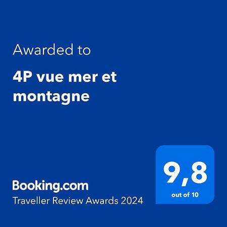 4P Vue Mer Et Montagne ม็องตง ภายนอก รูปภาพ