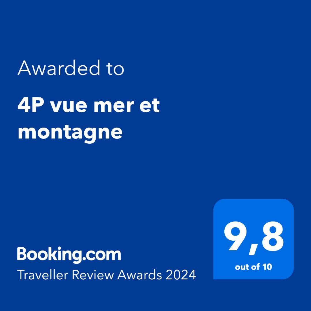 4P Vue Mer Et Montagne ม็องตง ภายนอก รูปภาพ